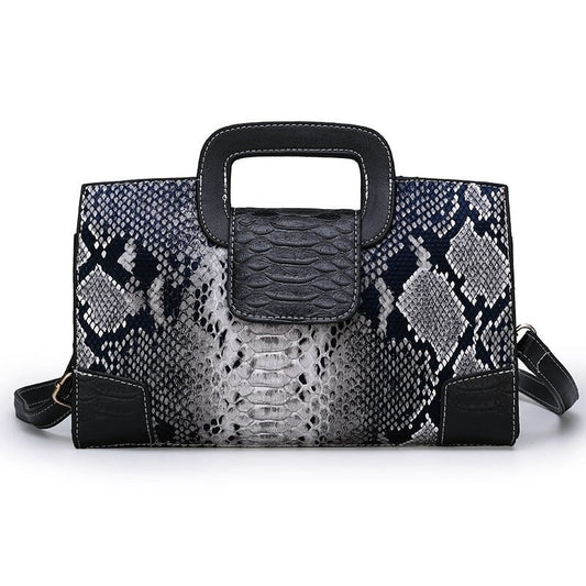 Sac Serpent Rectangulaire Noir