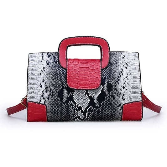 Sac Serpent Rectangulaire Rouge