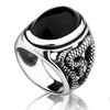 Bague Agate Noire