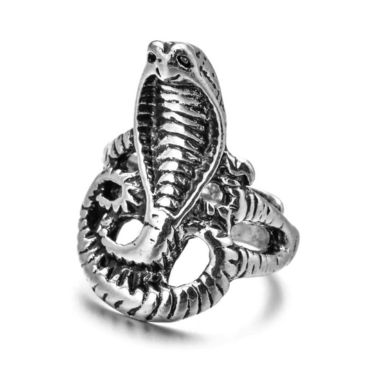 Bague Serpent Cobra Cracheur