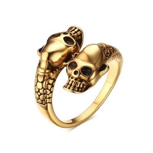 Bague Crâne Duo