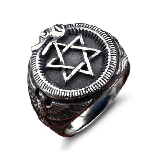 Bague Serpent Étoile De David