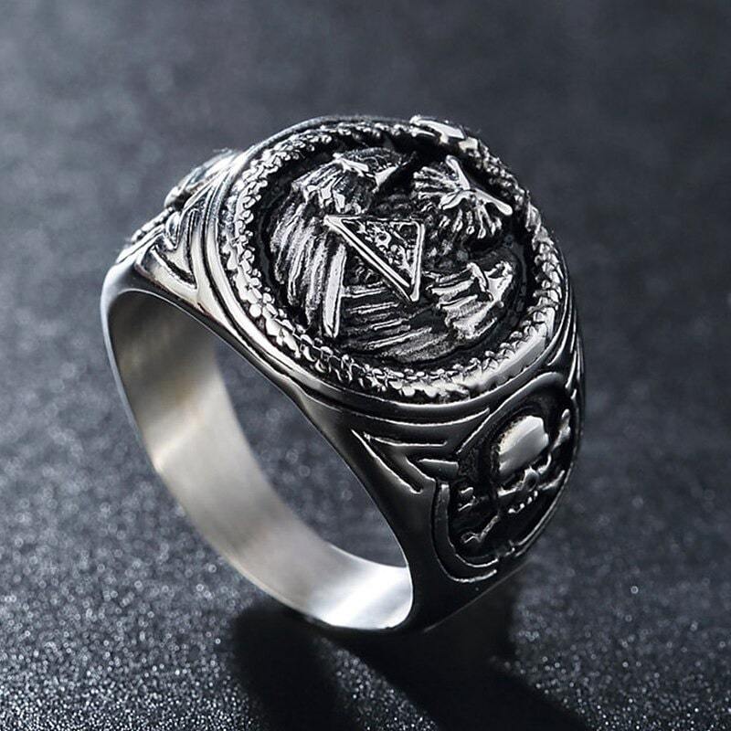 Bague Illuminati argent