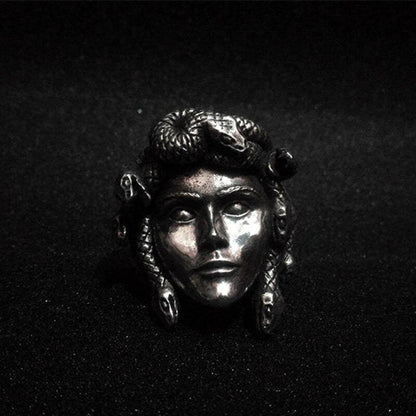Bague Médusa serpent