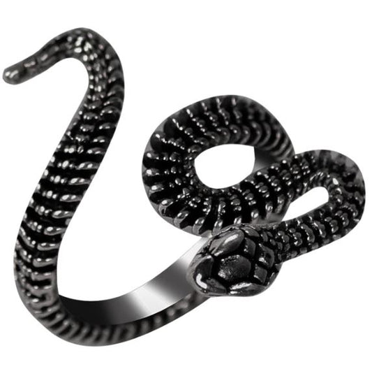 Bague Python Noir