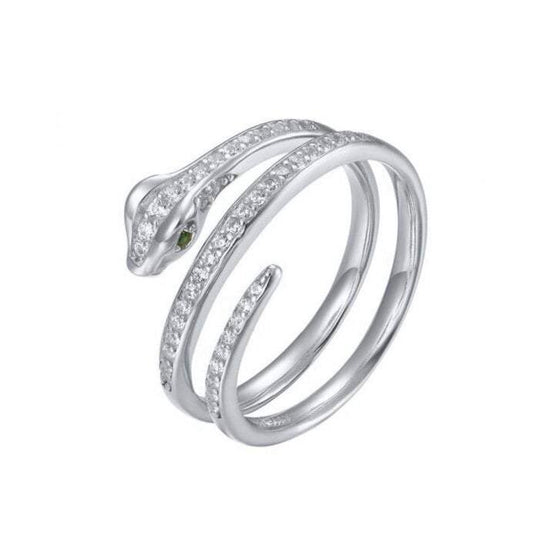 Bague Serpent Argent et Diamant