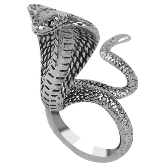 Bague Serpent Cobra Argenté