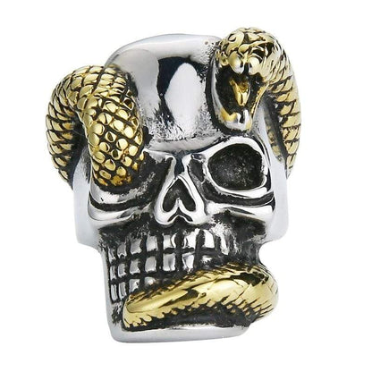 Bague Serpent Crâne