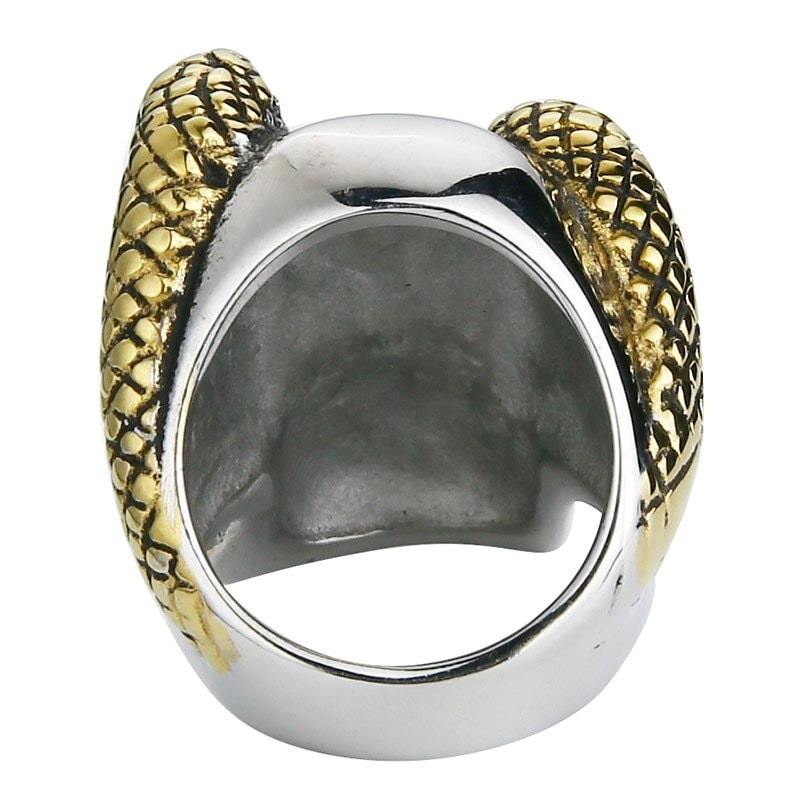 Bague Serpent Crâne