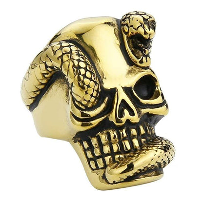 Bague Serpent Crâne