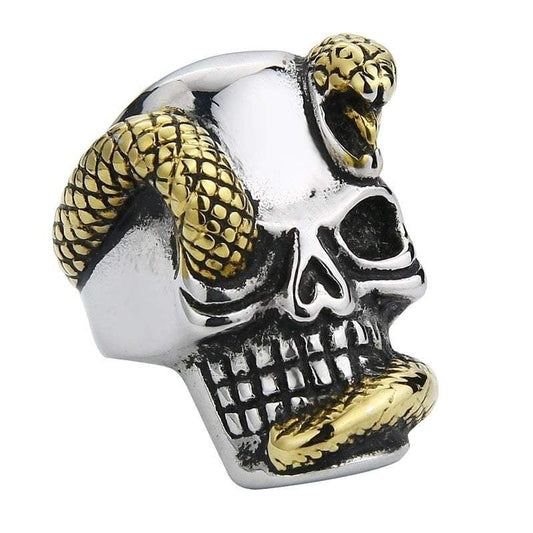 Bague Serpent Crâne