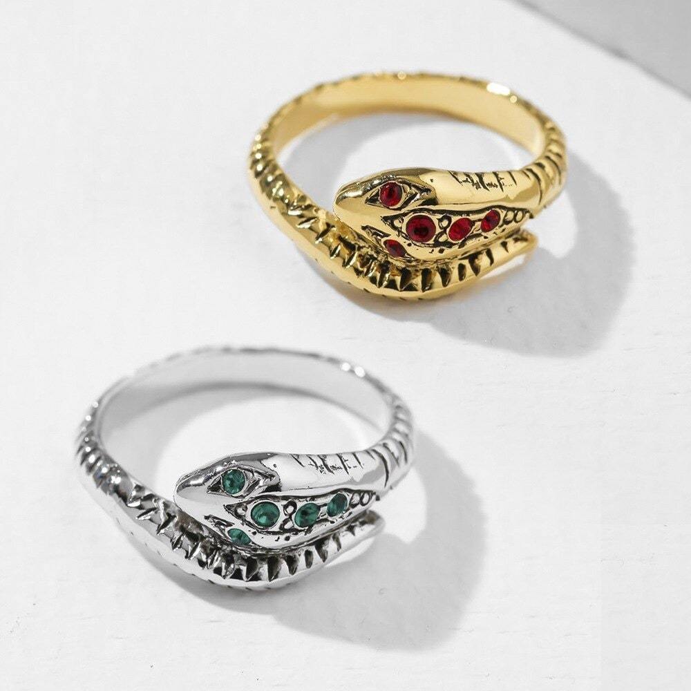 Bague Serpent Design Argenté