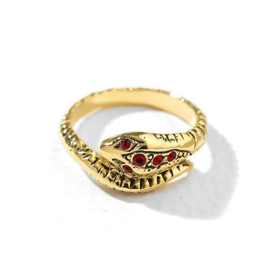 Bague Serpent Design Dorée