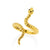 Bague petit Serpent doré (Argent)