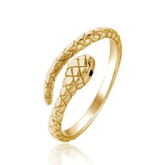 Bague Serpent Doré