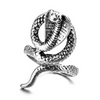 Bague Serpent Cobra Égyptien Acier Inoxydable