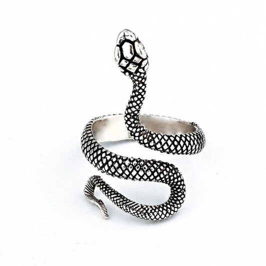 Bague Serpent Gris