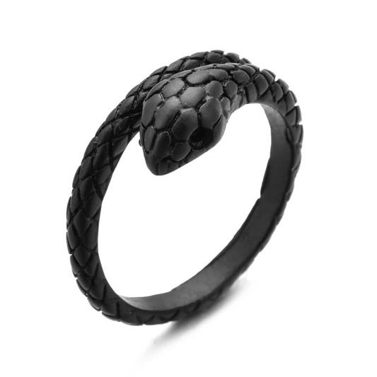 Bague Serpent Mamba Noir