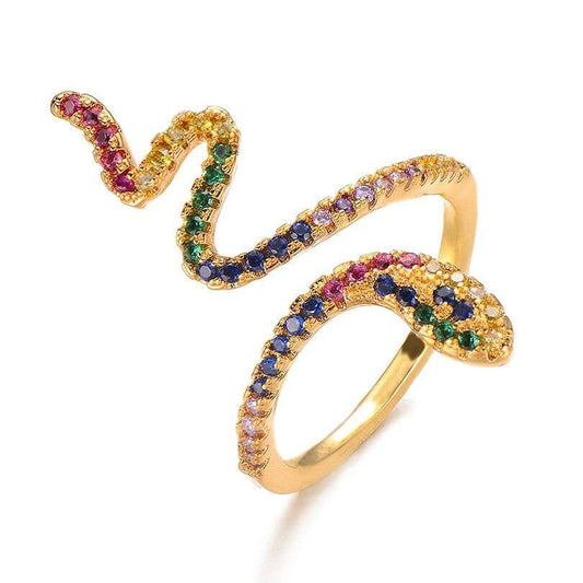 Bague Serpent Multicolore
