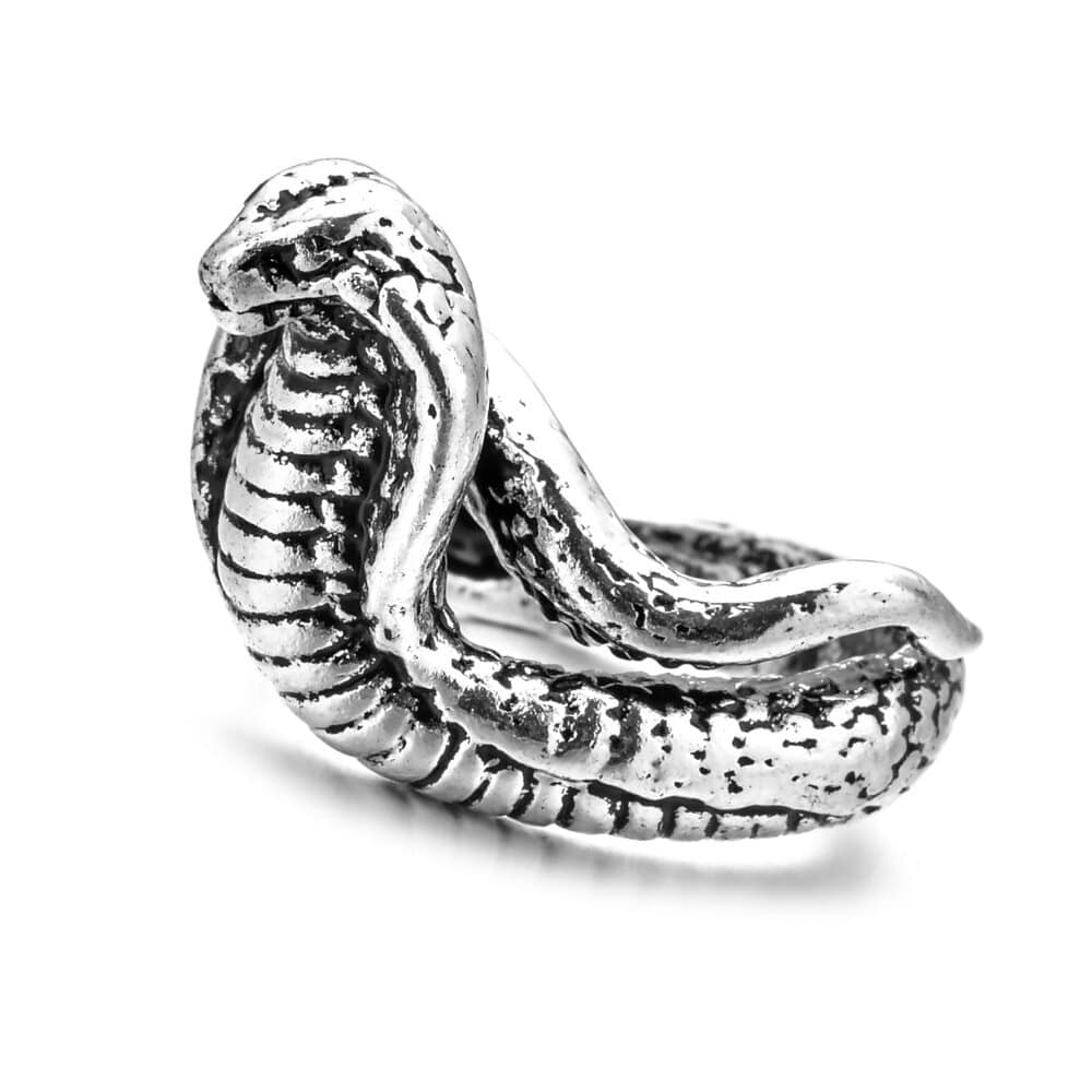 Bague Serpent Naja Acier Inoxydable