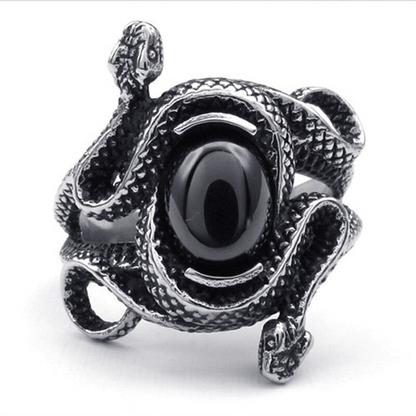 Bague Serpent Œil de Sauron 
