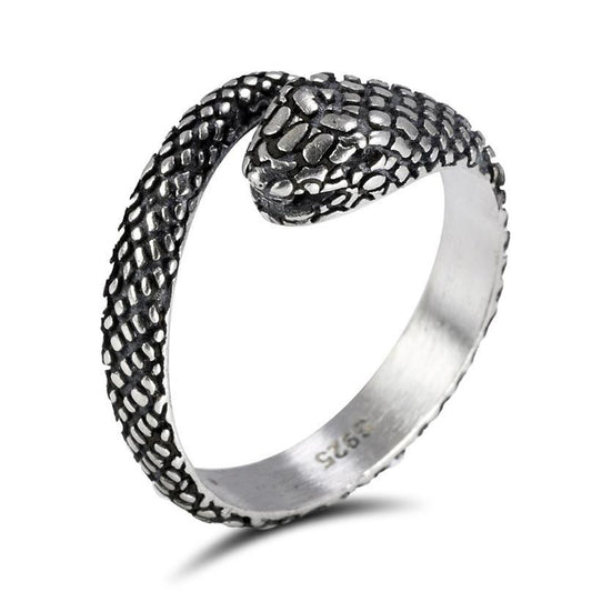 Bague Serpent Rétro (Argent)