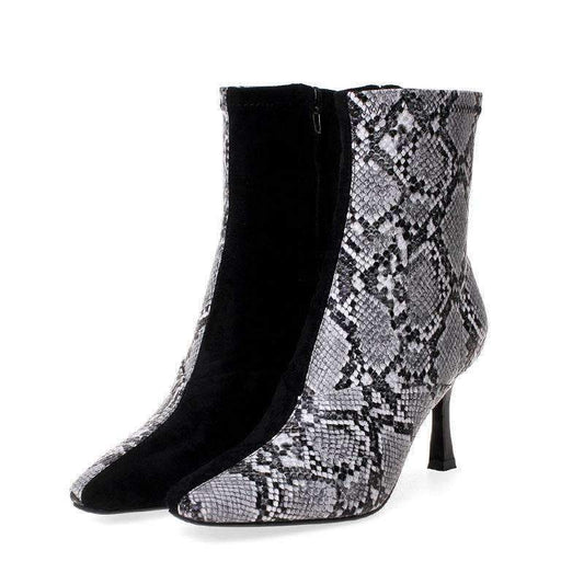 Bottines Serpent Bi-ton 