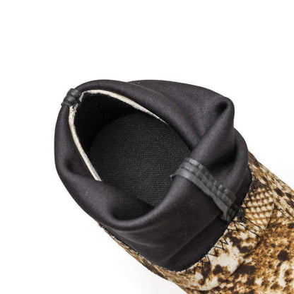 Bottines Chaussettes Serpent Marron