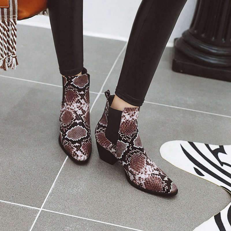 Bottines Chelsea Serpent