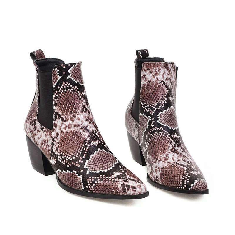 Bottines Chelsea Serpent