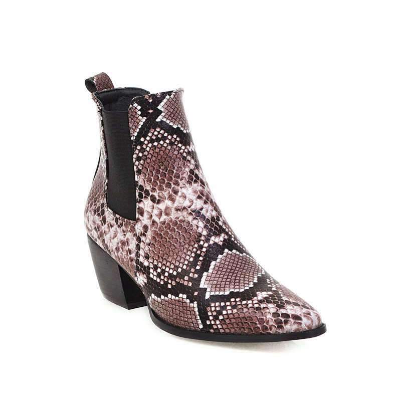 Bottines Chelsea Serpent talon