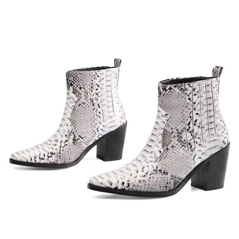 Bottines Serpent Cowboy Femme