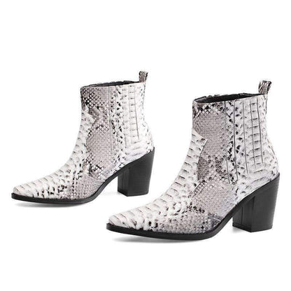 Bottines Serpent Cowboy Femme