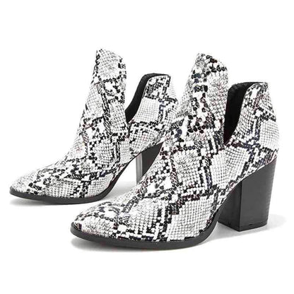 Bottines Effet Serpent