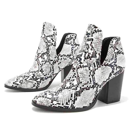 Bottines Effet Serpent
