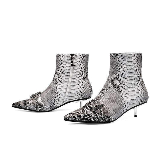 Bottines Serpent Femme Cuir