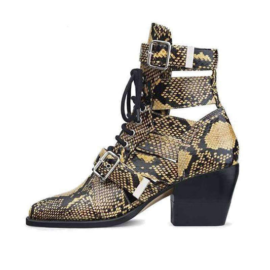 Bottines Peau de Serpent Femme