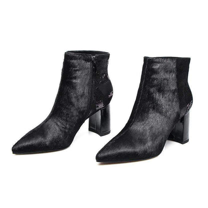 Bottines Serpent Noir Femme 