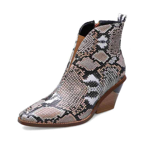 Bottines peau de serpent best sale