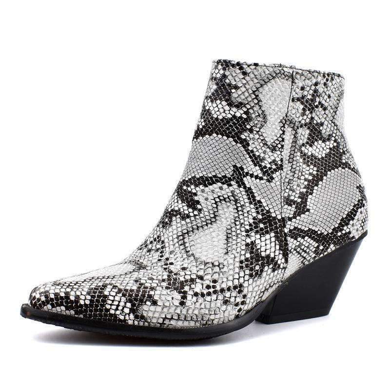 Bottines python Pointues