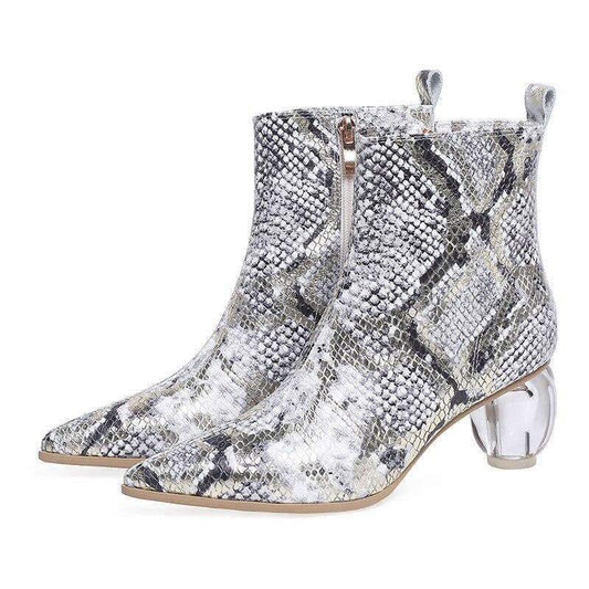 Bottines Serpent à Talons