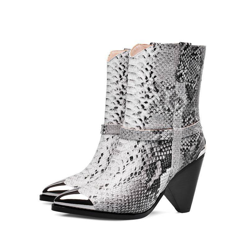 Bottines Serpent Cuir