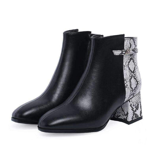 Bottines Serpent et Noir