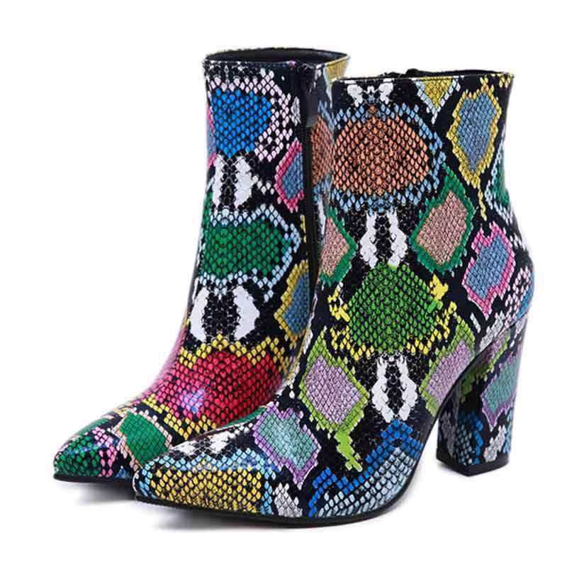 Bottines Serpent Multicolore Serpent Shop
