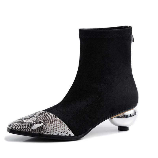 Bottines Serpent Noir