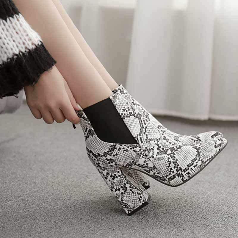 Bottines Serpent Talons carré
