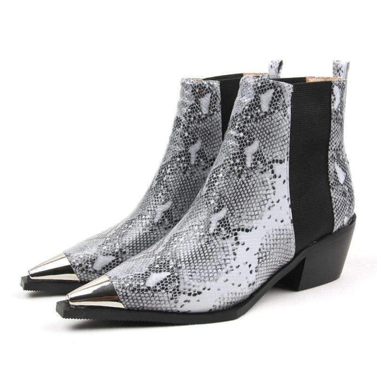 Bottines Style Chelsea Serpent