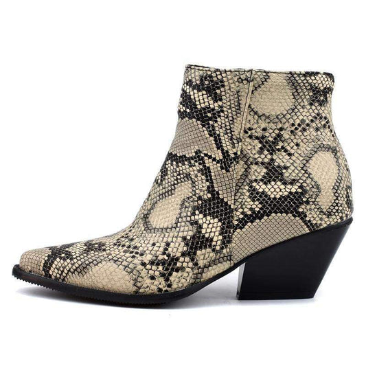 Bottines Serpent Style Python