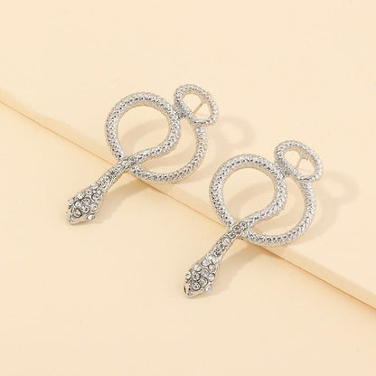 Boucles d'Oreilles  Diamant Argenté