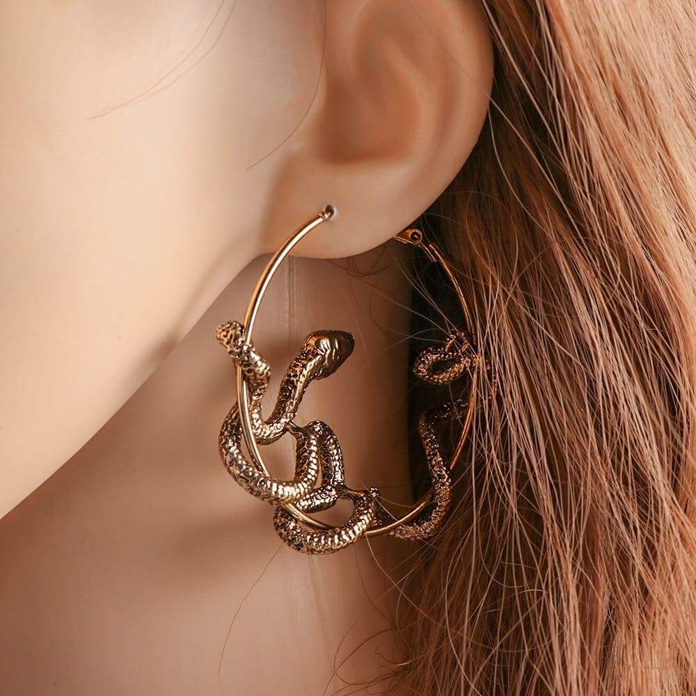 Boucles d'Oreilles animal Cercle Or
